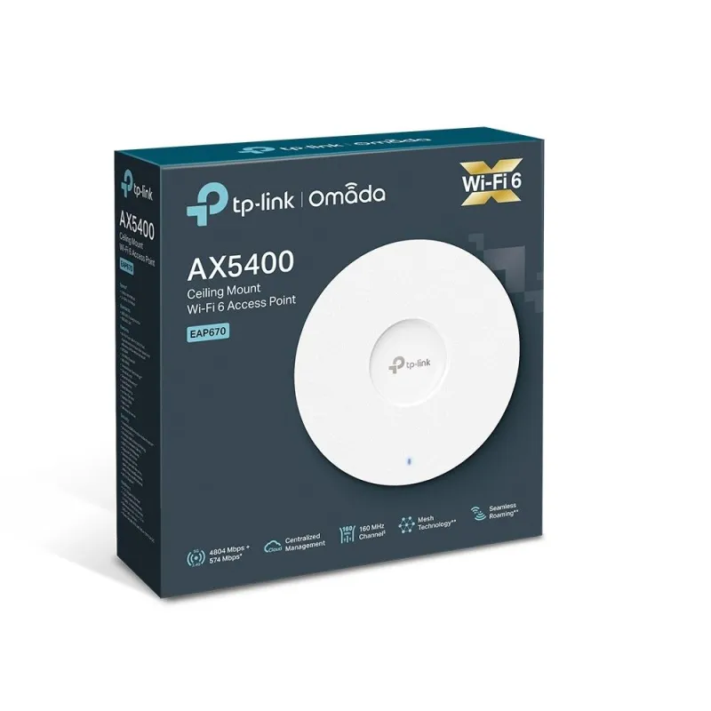 TP-LINK [EAP670(EU)] AX5400 シーリング Wi-Fi 6 アクセスポイント