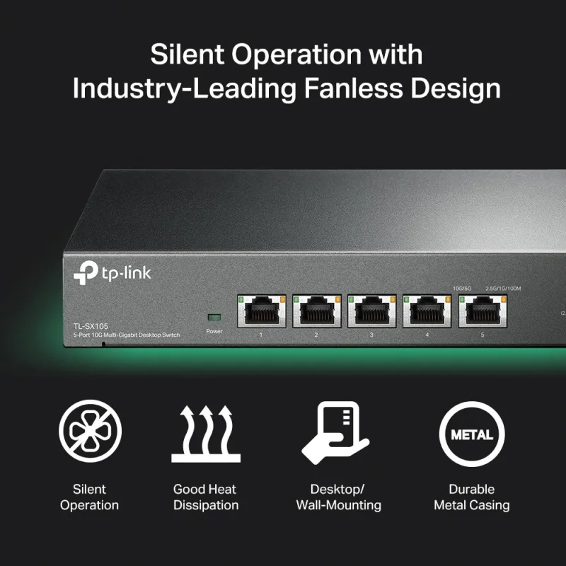 ルーター・ネットワーク機器 TP-Link5-Port 10G Multi-Gigabit TL-SX105 TP-Link TL-SG105-M2 | 5 Port Multi-Gigabit Unmanaged Network