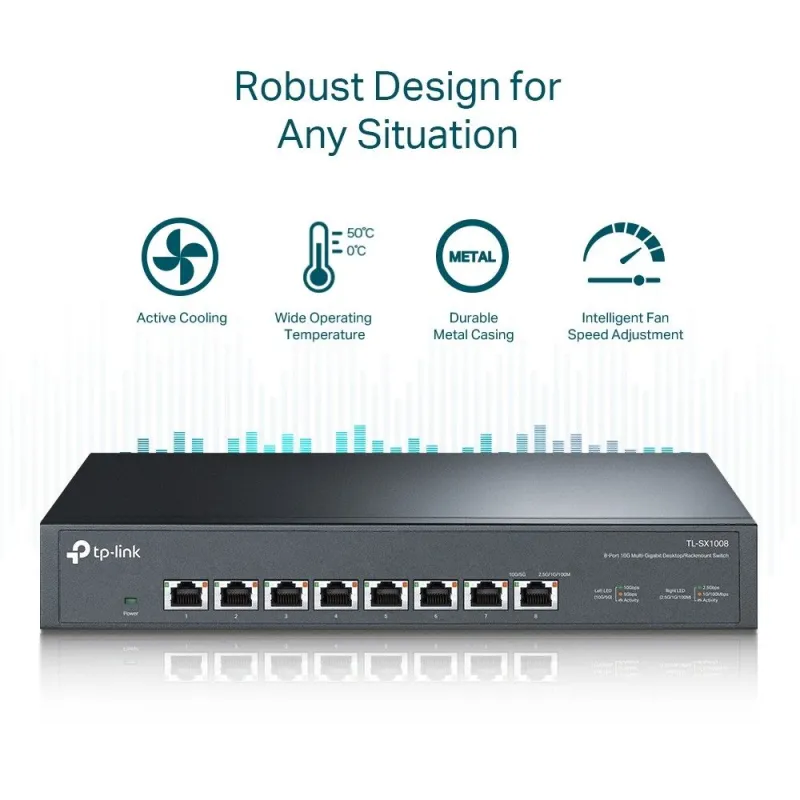 TL-SX1008 TP-LINK 8-Port Multi-Gig 1/2.5/5/10G Switch