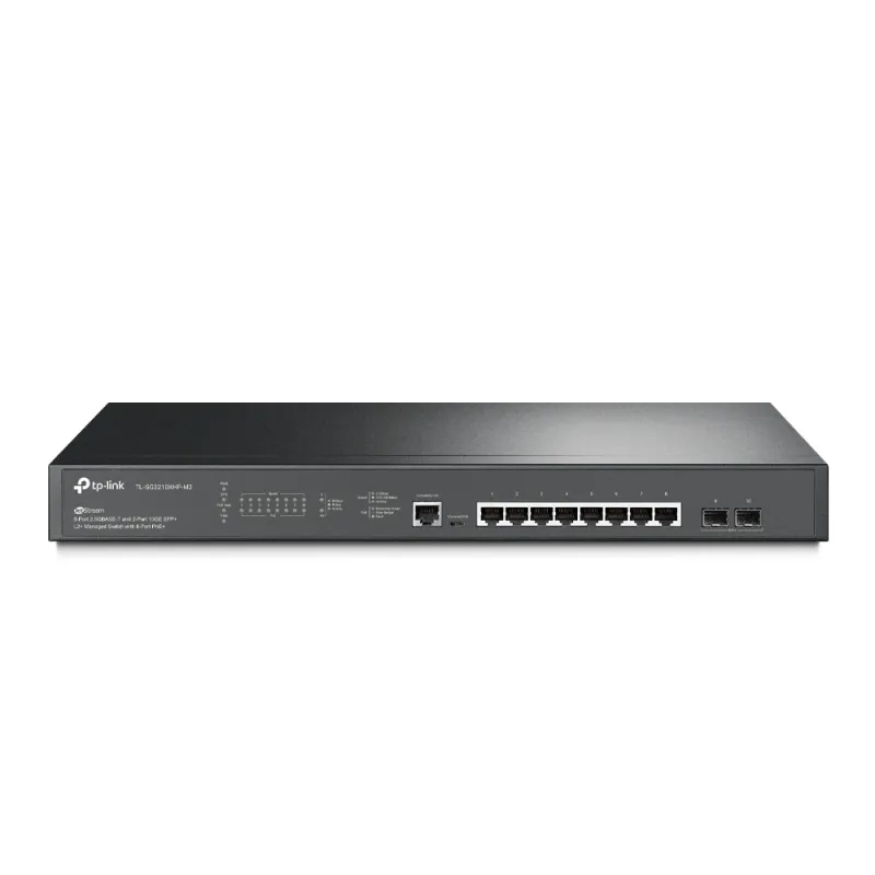 TL-SG3210XHP-M2 TP-LINK JetStream L2+ Managed POE Switch 8-Port 2.5G 240W