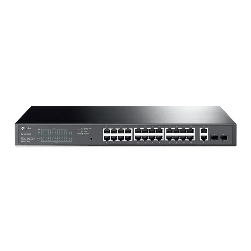 TL-SG1428PE TP-LINK 28-Port Gigabit Easy Smart PoE Switch 250W