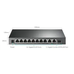 TL-SG1210MPE TP-LINK 10-Port Gigabit Easy Smart Switch 8-Port PoE 123W