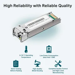 TL-SM321A-2 TP-Link 1000Base-BX WDM Bi-Directional SFP Module Single Mode