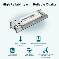 TL-SM321B-2 TP-Link 1000Base-BX WDM Bi-Directional SFP Module Single Mode