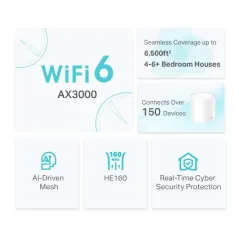 TP-LINK Deco X50 (Pack-3) AX3000 Whole Home Mesh WiFi 6 System