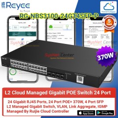 Ruijie Networks Reyee RG-NBS3100-24GT4SFP-P L2 Cloud Managed POE Switch 24 Port Gigabit 370W