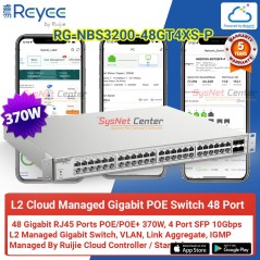 RG-NBS3200-48GT4XS-P Reyee L2 Cloud Managed POE Switch 48 Port Gigabit 370W