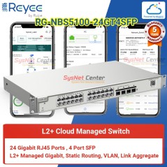 RG-NBS5100-24GT4SFP Reyee L2+ Cloud Managed Switch 24 Port Gigabit, 4 Port SFP
