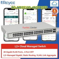 Reyee RG-NBS5100-48GT4SFP L2+ Cloud Managed Switch 48 Port Gigabit, 4 Port SFP