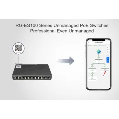 RG-ES108GD Reyee Gigabit Switch 8 Port แบบ Desktop Case เหล็ก