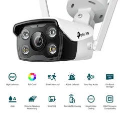 VIGI C340-W TP-Link VIGI 4MP Outdoor Full-Color Wi-Fi Bullet Network Camera