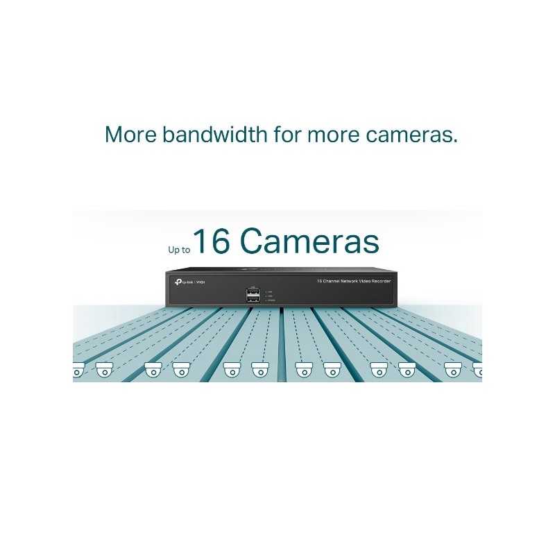 VIGI NVR1016H TP-Link 16 Channel Network Video Recorder
