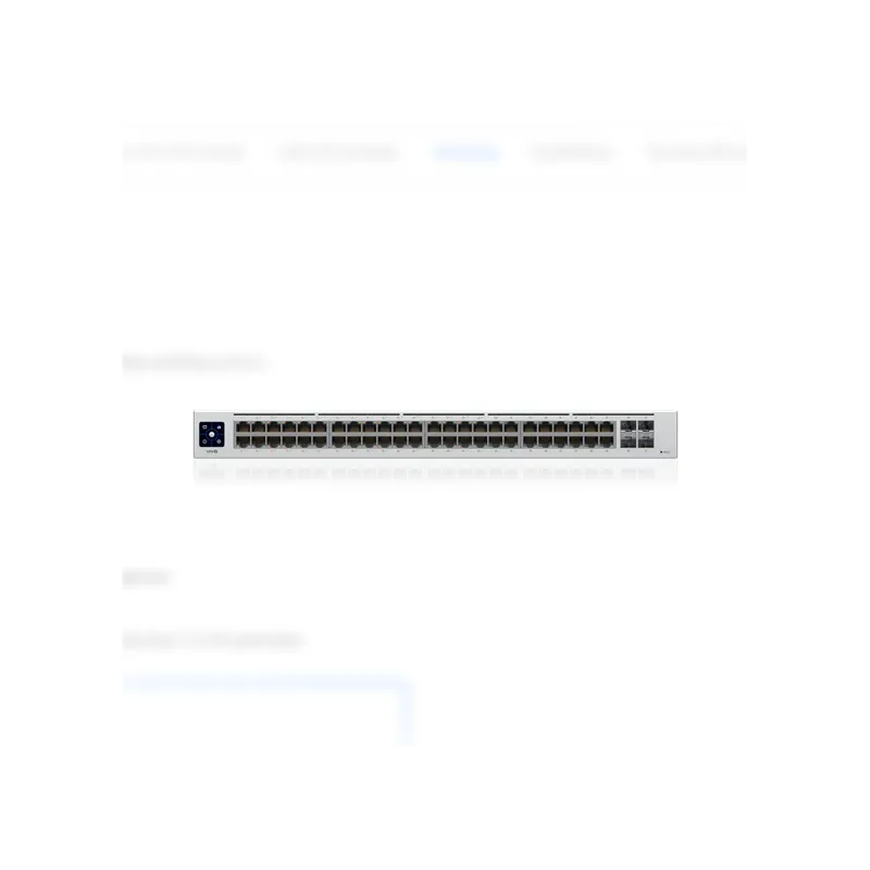 USW-48-POE Ubiquiti Unifi Switch L2-Managed Gigabit POE Switch 48 Port