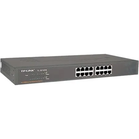 TP-LINK TL-SF1016 16-port Unmanaged Switch 10/100Mbps Rackmount