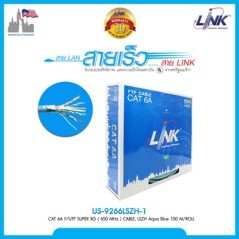 Link Link US-9266LSZH-1 CAT6A F/UTP XG Indoor CABLE 650MHz, LSZH, 23 AWG 100M./Roll