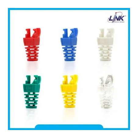 Link US-651X Locking Modular Plug Boots CAT 5E PVC Rubber Protect