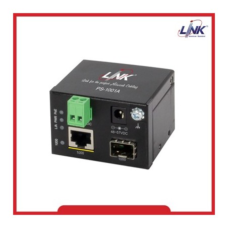 Link PS-1001A 1-Port 1000 Mbps MINI Industrial PoE Switch 1 GE (PoE), 1 SFP (GE)