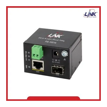Link PS-1001A 1-Port 1000 Mbps MINI Industrial PoE Switch 1 GE (PoE), 1 SFP (GE)