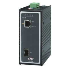 Link Link PS-1010 1-Port Industrial GIGABIT PoE SWITCH (AC 90W) 1 GE (PoE) + 1 SFP (GE)