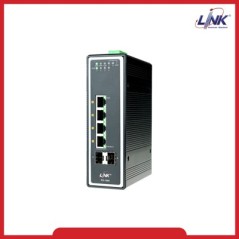 Link Link PS-1080 4-Port Industrial Gigabit PoE SWITCH, 2 SFP
