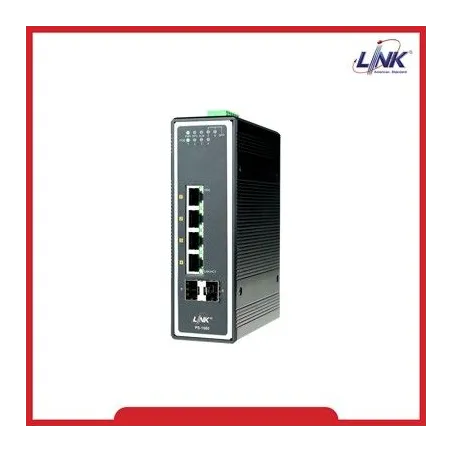 Link PS-1080 4-Port Industrial Gigabit PoE SWITCH, 2 SFP