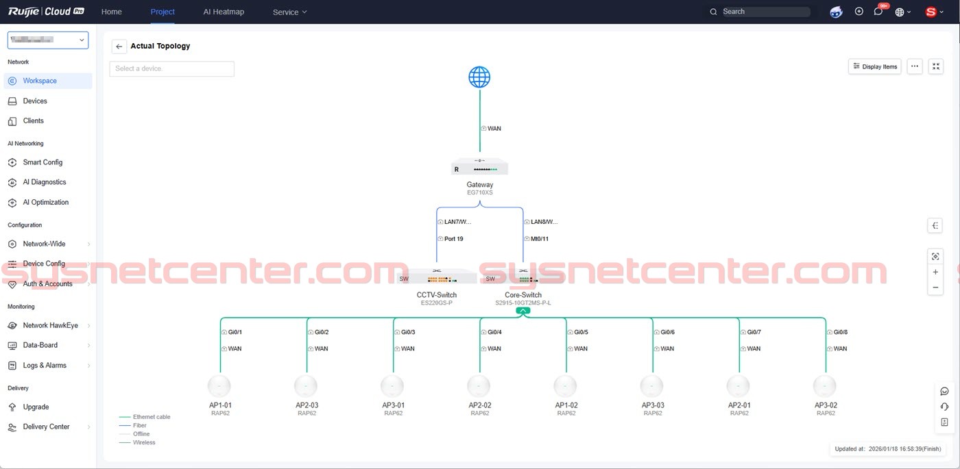 งานระบบ WIFI และ CCTV ในหอพักขนาด 20 ห้อง งานระบบ WIFI และ CCTV ในหอพักขนาด 20 ห้อง