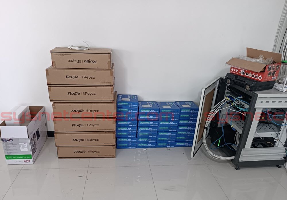 งานระบบ WIFI ในหอพักขนาด 50 ห้อง