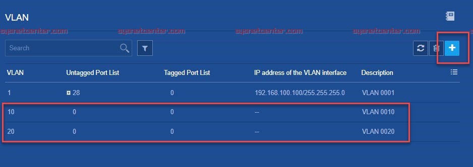 H3C Managed Switch Config VLAN