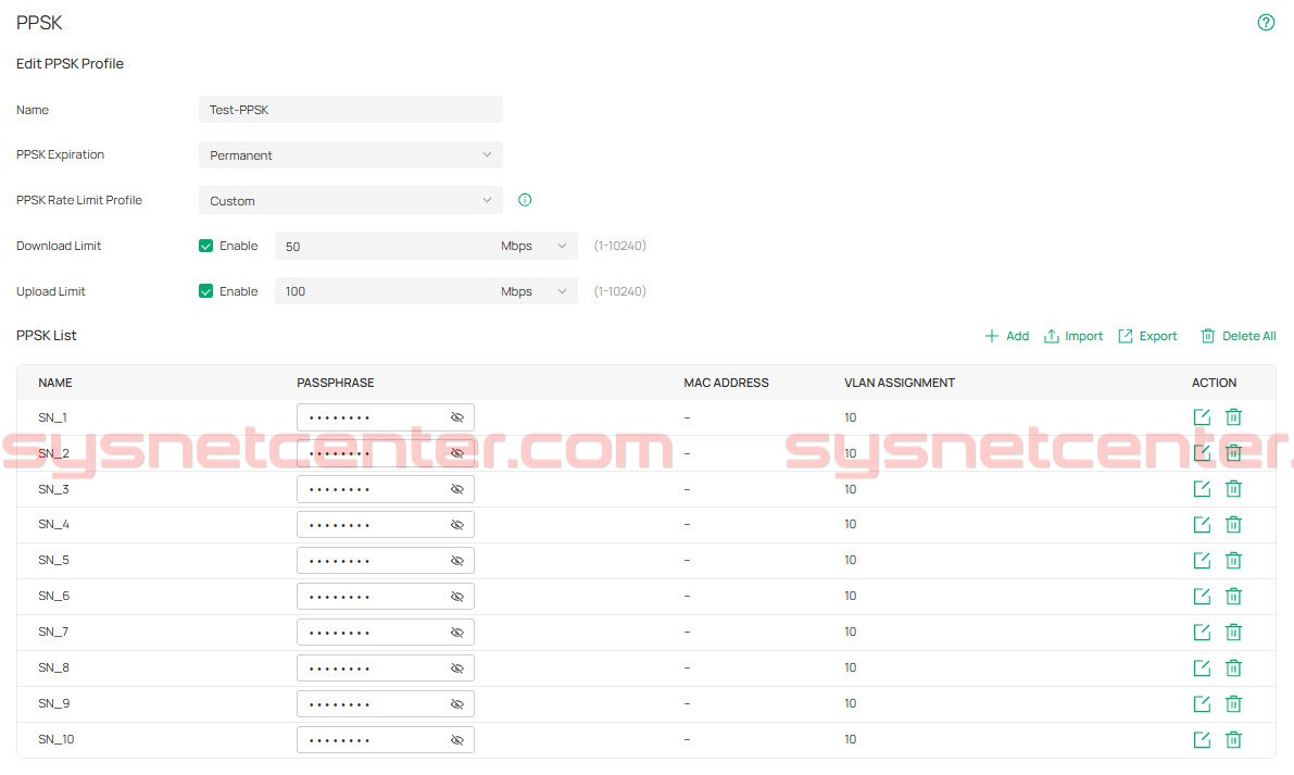 การตั้งค่า PPSK พร้อม Dynamic VLAN ใน Omada