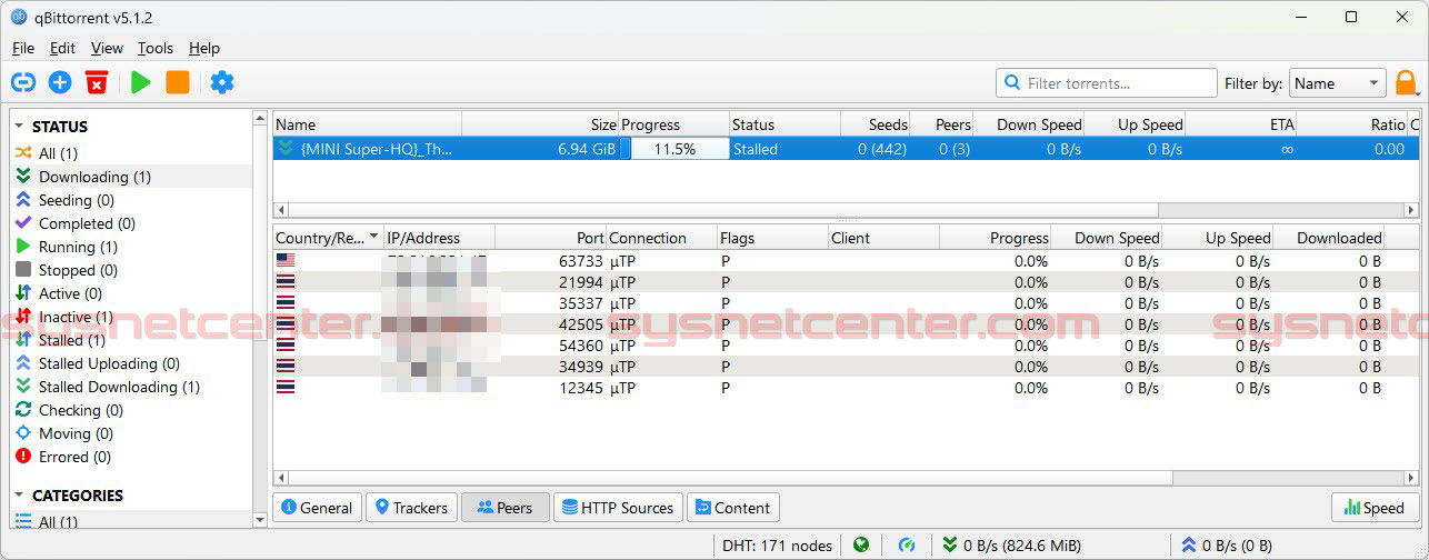 ผลทดสอบ Block BitTorrent ผ่าน Application ACL