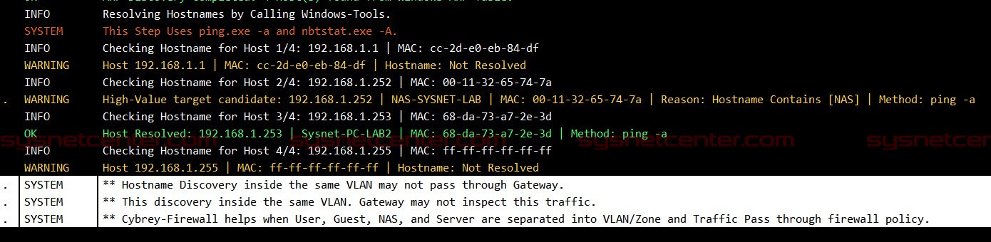 หาชื่อ Host-Name อาจใช้ NetBIOS, SMB, DNS หรือระบบค้นหาชื่อภายใน Windows