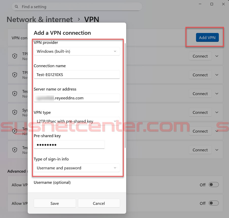 คู่มือการ Config VPN Client To Site อุปกรณ์ Reyee Gateway