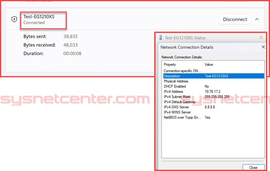 คู่มือการ Config VPN Client To Site อุปกรณ์ Reyee Gateway