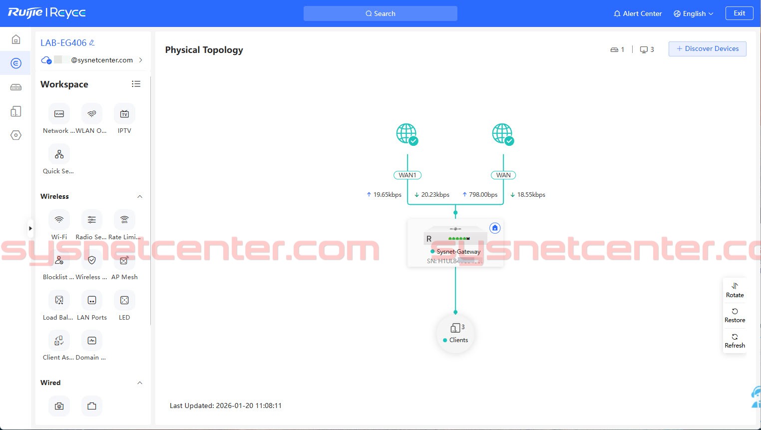 Review ทดสอบใช้งาน Reyee RG-EG406XS Router