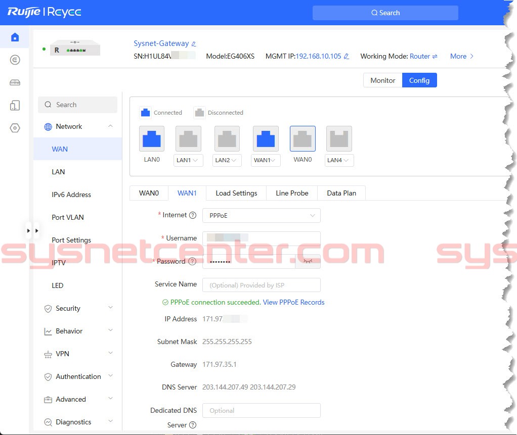 Review ทดสอบใช้งาน Reyee RG-EG406XS Router