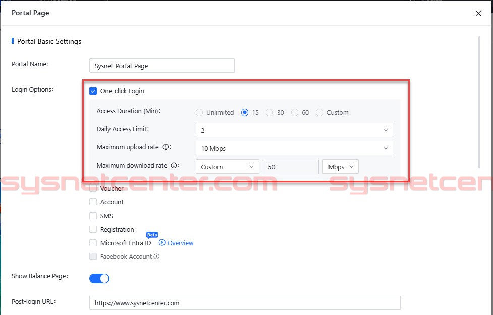ตั้งค่า One-click Login บน Reyee Gateway ผ่าน Ruijie Cloud ตั้งค่า One-click Login บน Reyee Gateway ผ่าน Ruijie Cloud