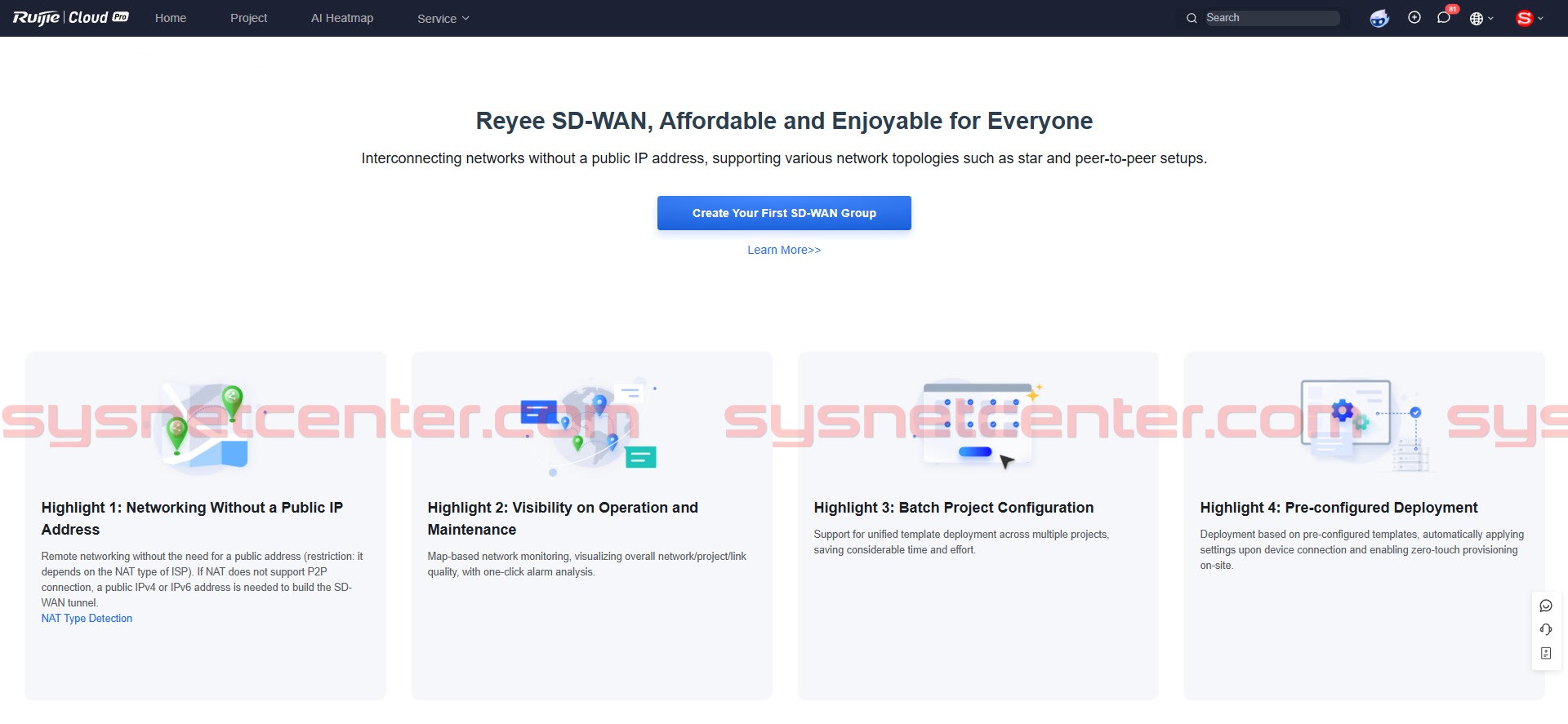 VPN Throughput ระหว่าง Reyee SDWAN - WireGuard VPN