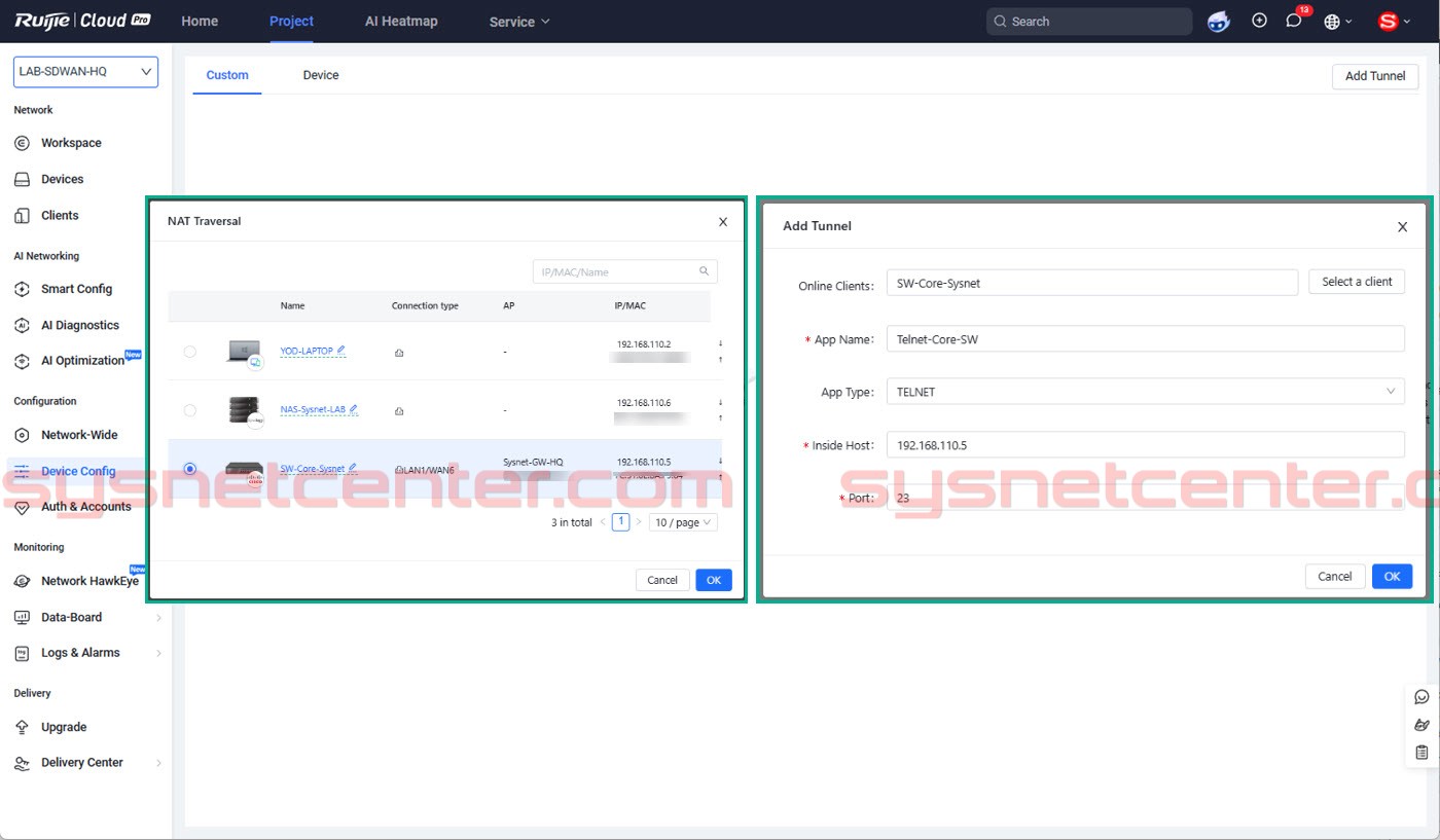 การใช้ NAT Traversal สำหรับ Remote เข้าจัดการอุปกรณ์ Network โดยไม่ต้อง Forward Port