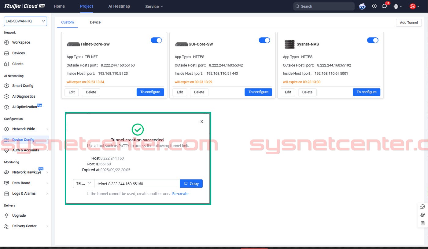 การใช้ NAT Traversal สำหรับ Remote เข้าจัดการอุปกรณ์ Network โดยไม่ต้อง Forward Port