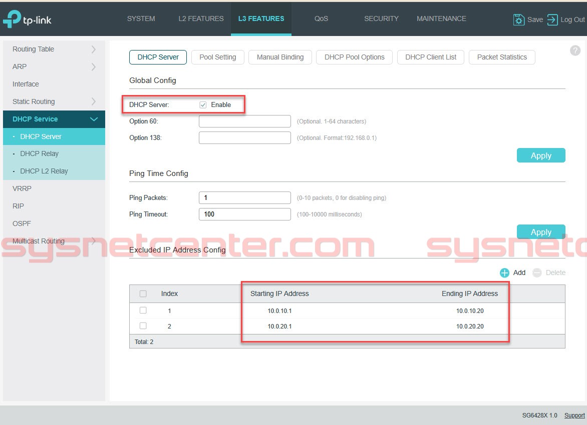 Config Inter-VLAN TP-Link Omada L3-Managed Switch