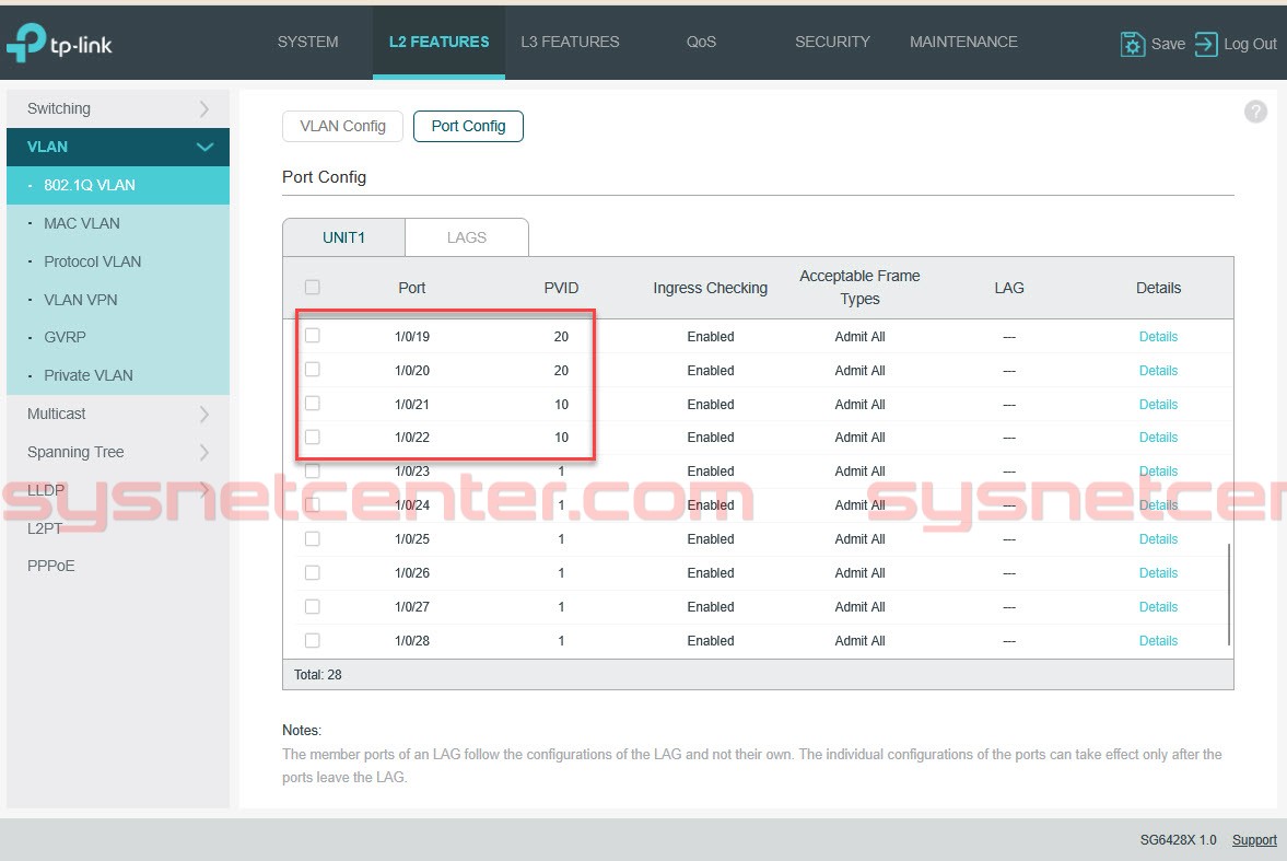 Config Inter-VLAN TP-Link Omada L3-Managed Switch