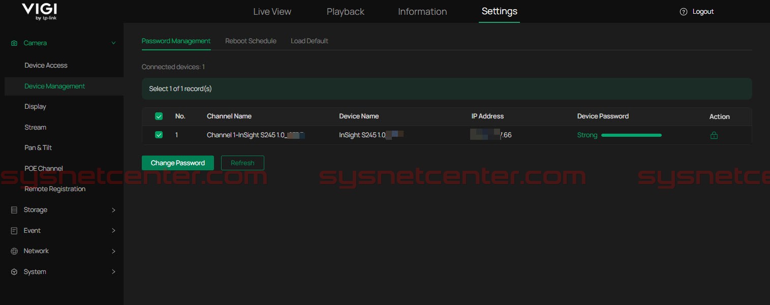 ตรวจสอบ VIGI IP-Camera ที่ Remote Register เข้ามาบน VIGI NVR ตรวจสอบ VIGI IP-Camera ที่ Remote Register เข้ามาบน VIGI NVR
