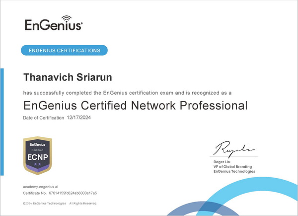 Engenius ECNP Certificate