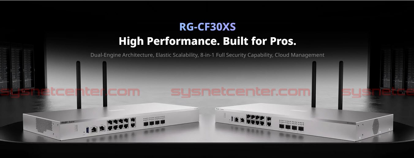 RG-CF30XS Cybrey Next-Generation Firewall | 9Gbps, 10GE SFP+, Cloud Managed