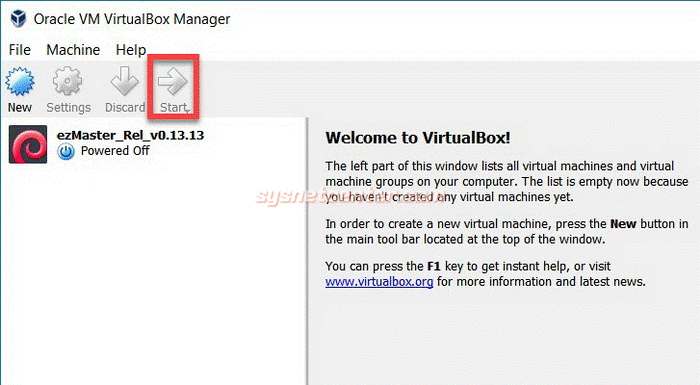 virtualbox install ezmaster
