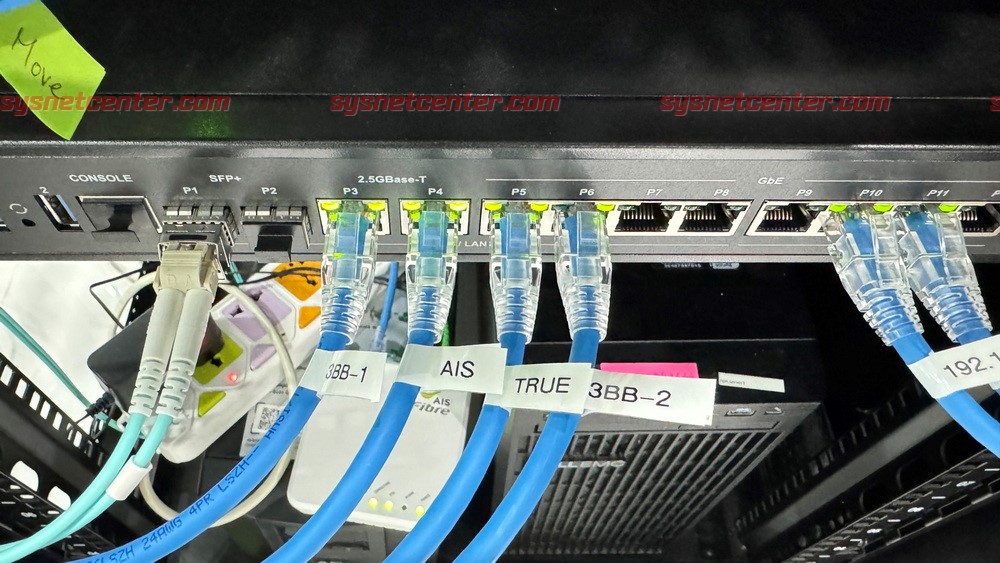 านระบบเครือข่าย เชื่อมต่อ Client ด้วย Fiber Optic ความเร็ว 10Gbps