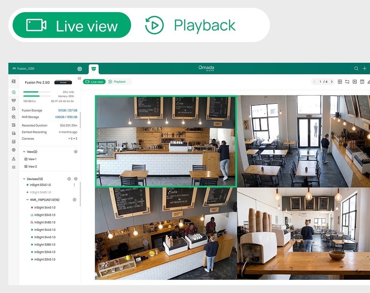 Fusion-Pro-2.5G — Professional Features for High-Efficiency Video Monitoring