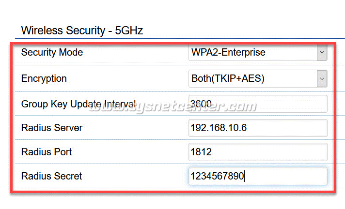 engenius security wpa2 enterprise