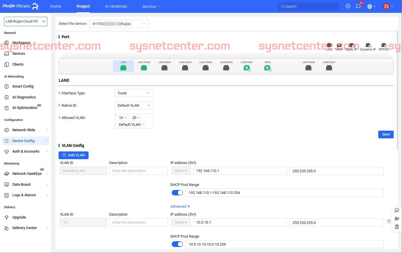 Review Ruijie Cloud V9.