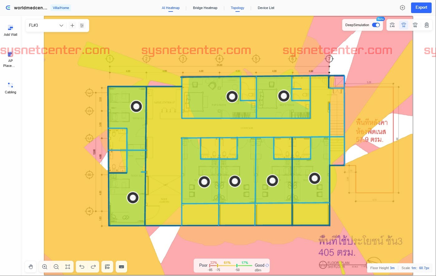 Review Ruijie Cloud V9. AI Heatmap